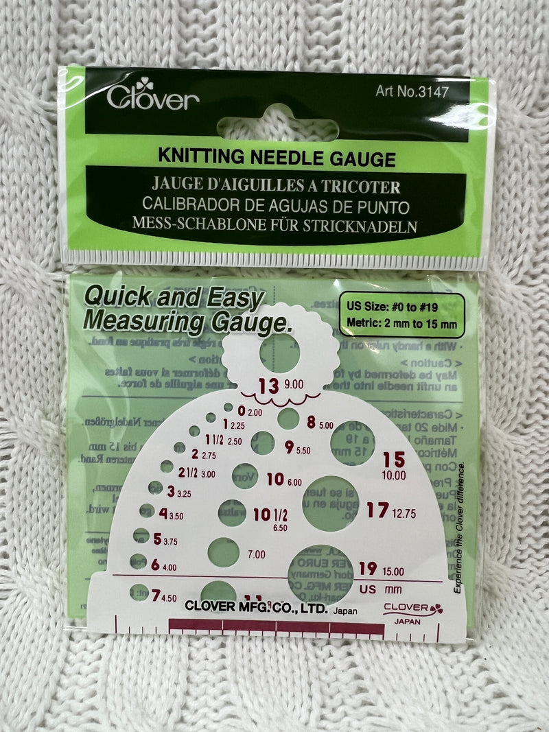 Clover Knitting Needle Gauge - Beanie