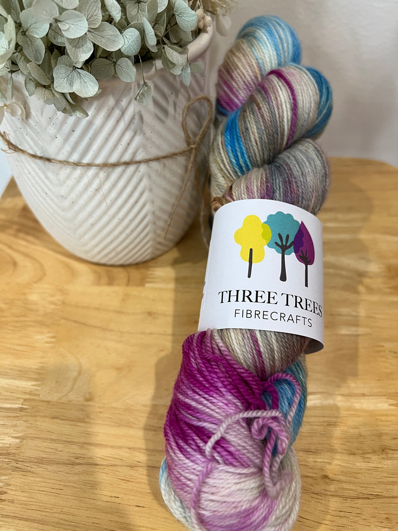 Purple Crowned Fairy Wren - 4 Ply - Fledgling Sock