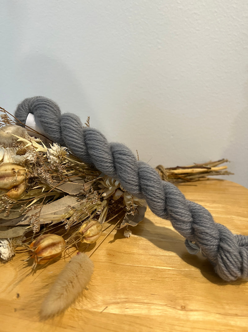 Grey 20g - 8ply - Polwarth Non-Super Wash