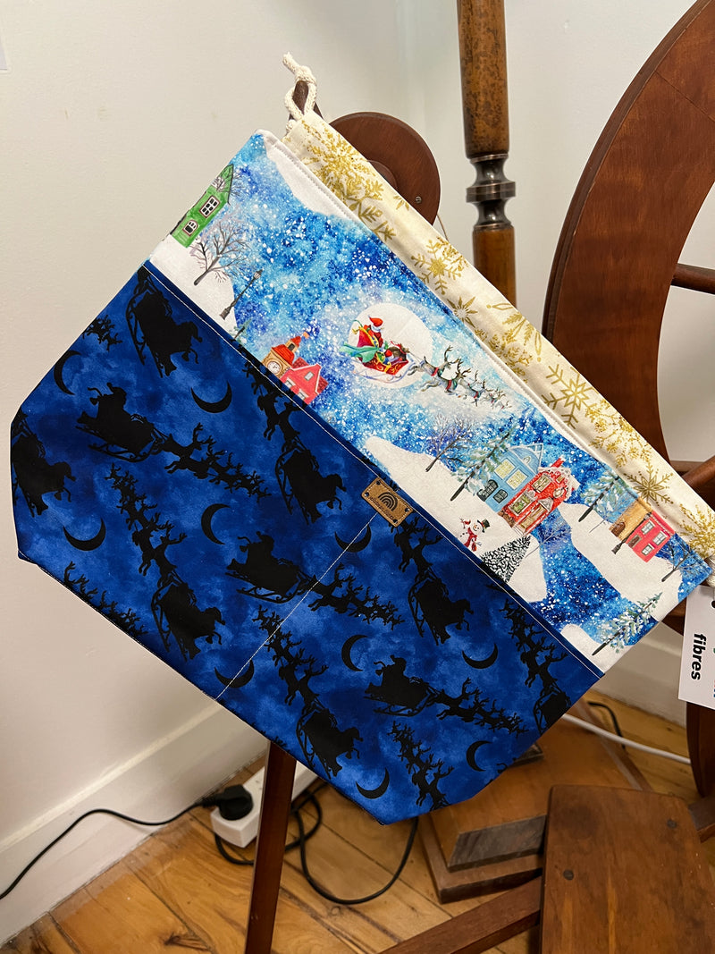 Jellybean Fibres Project Bag - Christmas