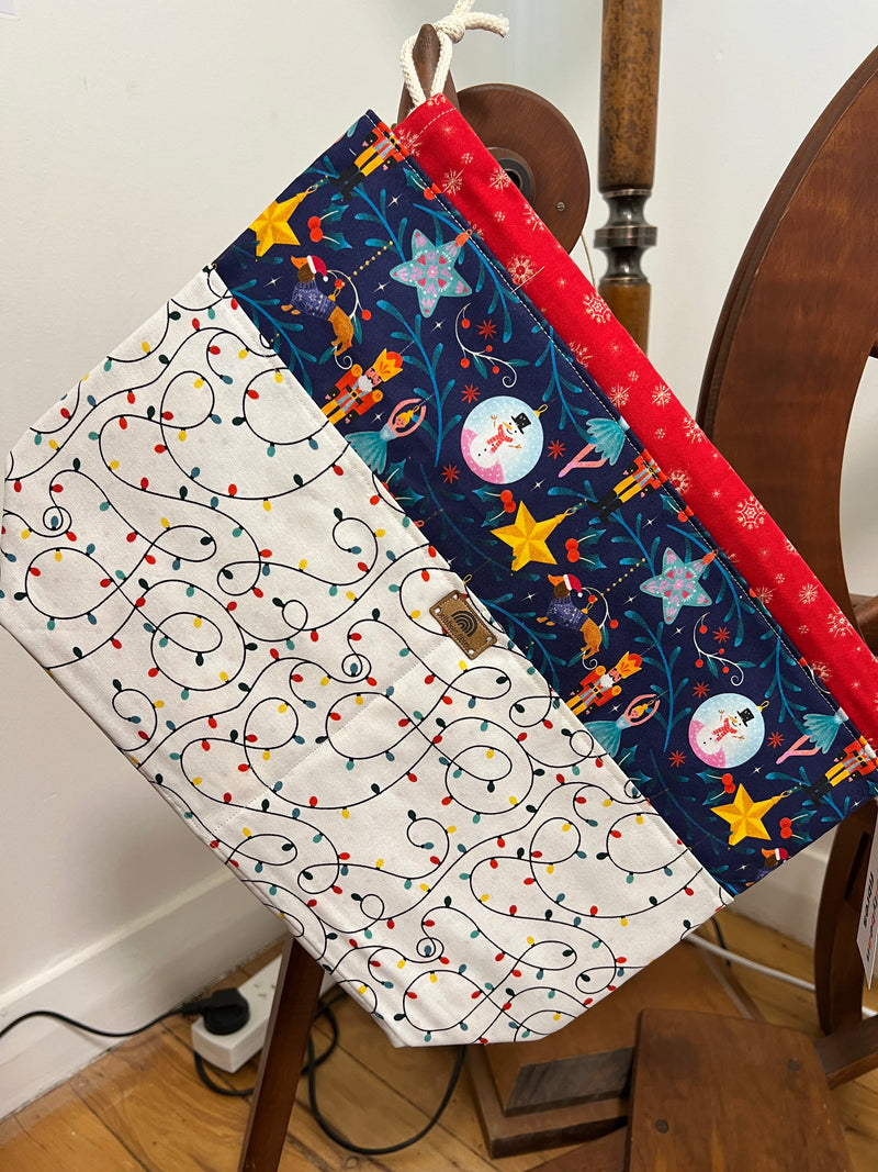 Jellybean Fibres Project Bag - Christmas