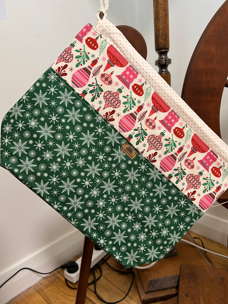 Jellybean Fibres Project Bag - Christmas