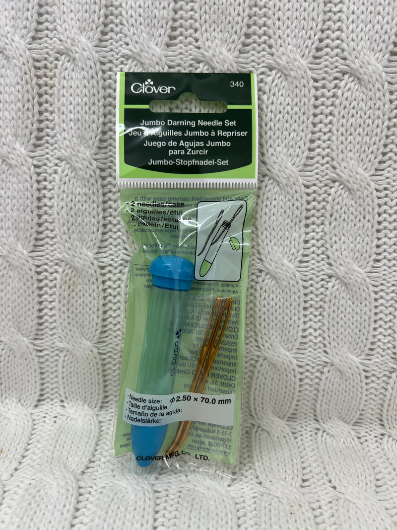 Clover Darning Needle Set Blue - Jumbo