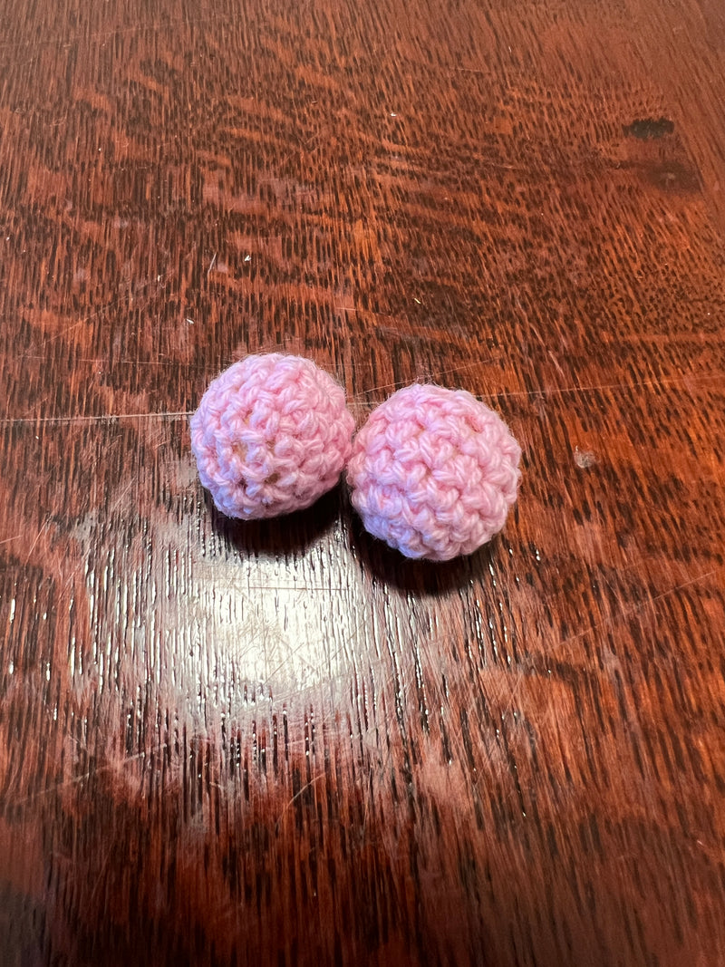 Needle stoppers- crochet balls