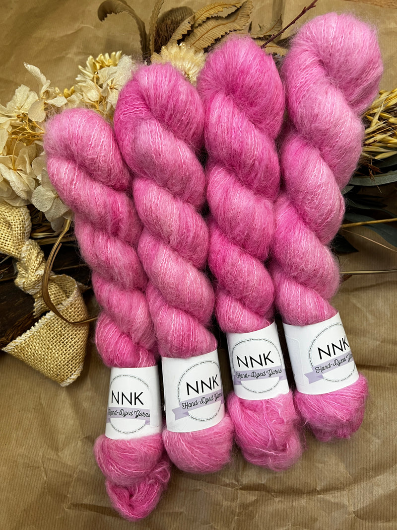 Strawberry Milk Laceweight Suri Alpaca Silk