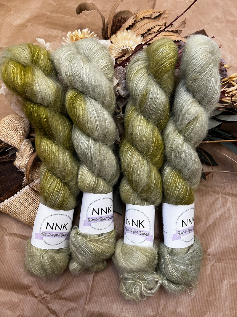 Mossy Laceweight Suri Alpaca Silk