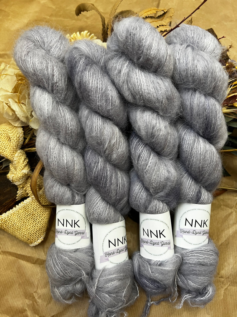 Smoke  - Laceweight Suri Alpaca Silk