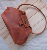 Leather Pop up Bag