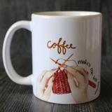 Knit and Crochet Mug Set- 11 Oz