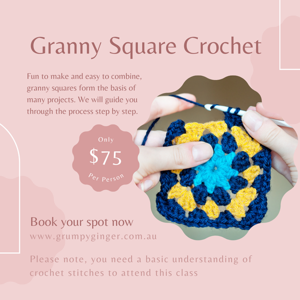 Granny Square Crochet, Saturday 12th April 9.30am-12.30pm