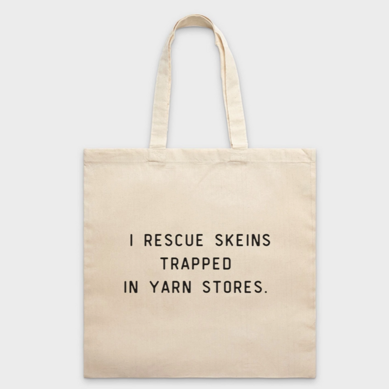 I Rescue Skeins Trapped In Yarn Stores Canvas Tote