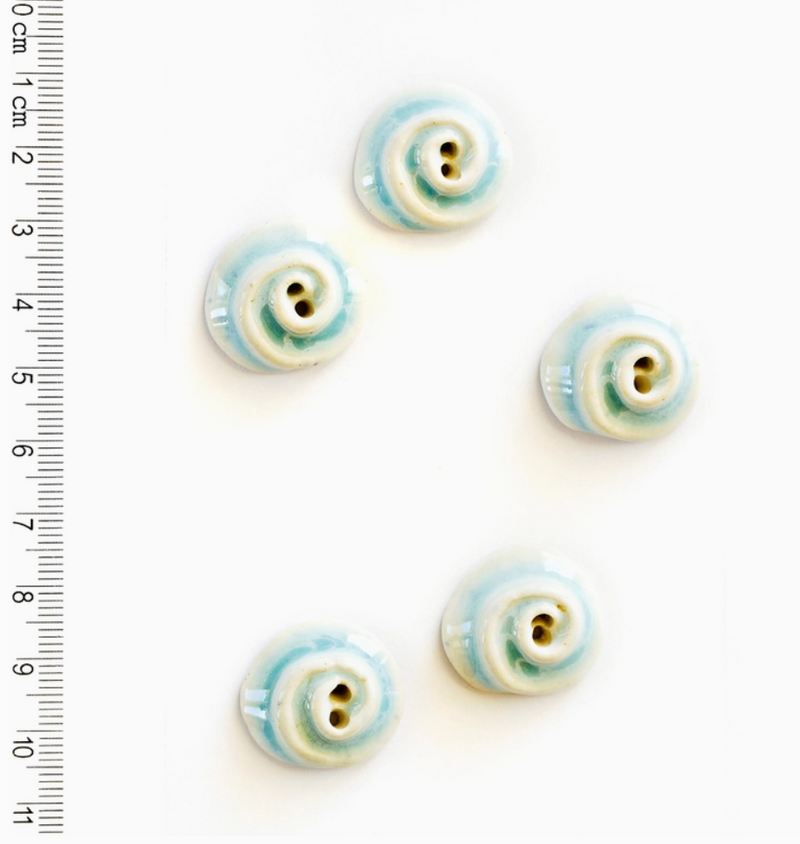 Rose Swirl Button Pack of 5