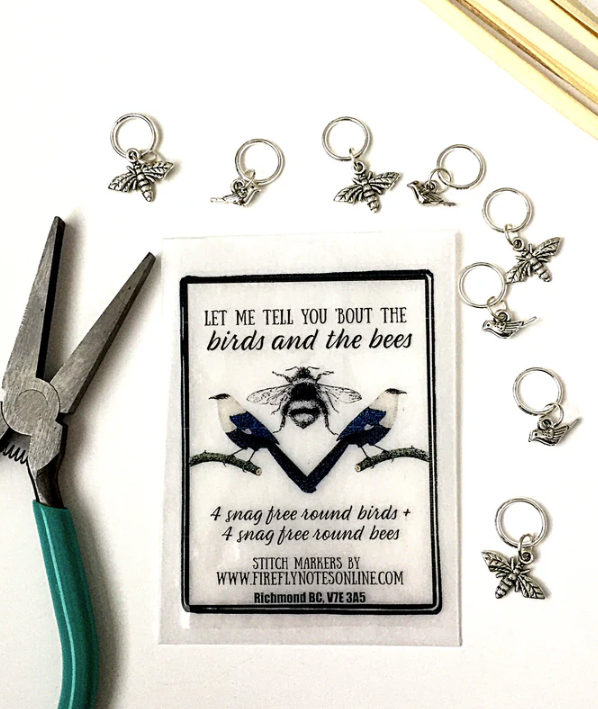 Birds and Bees Stitch Markers