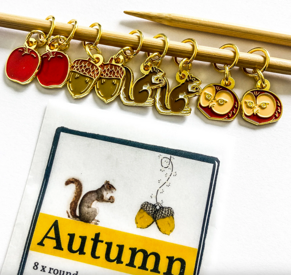 Autumn Theme Stitch Markers