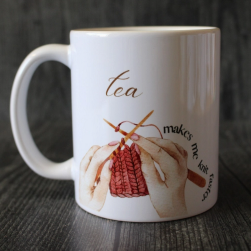 Knit and Crochet Mug Set- 15 Oz