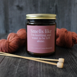 Hand Poured Coconut Soy Wax Candles for Knitters