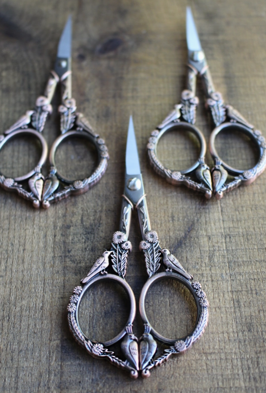 Feathered Friends Scissors- Antique Copper