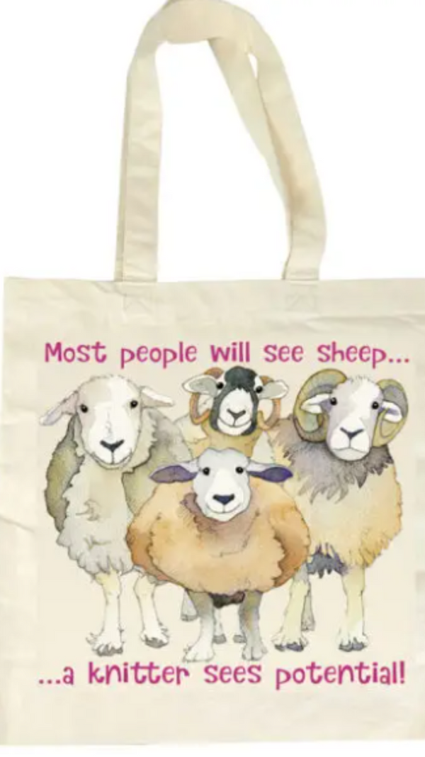 Sheep Potential Cotton Canvas Bag