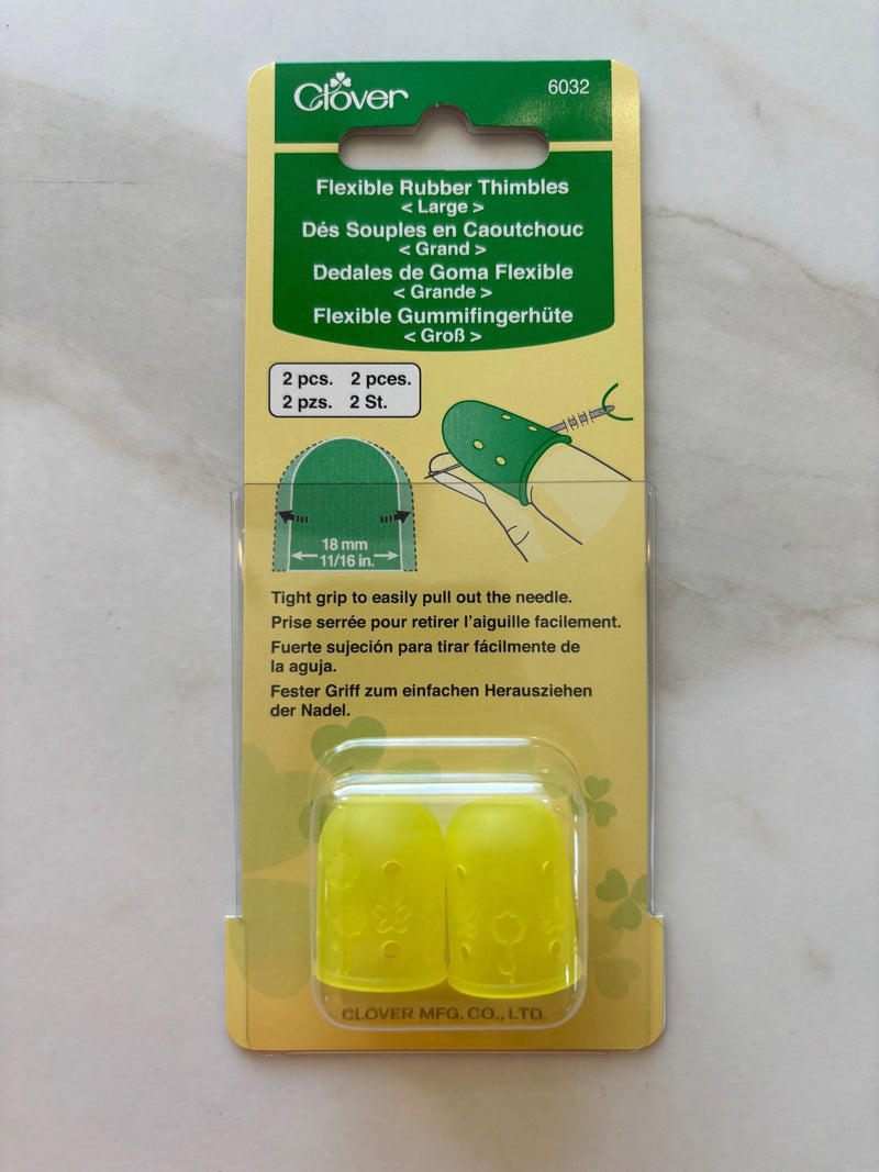 Clover Flexible Rubber Thimbles- Large