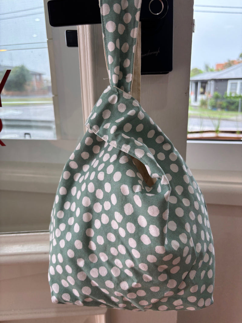 Sage Spot Knot Bag