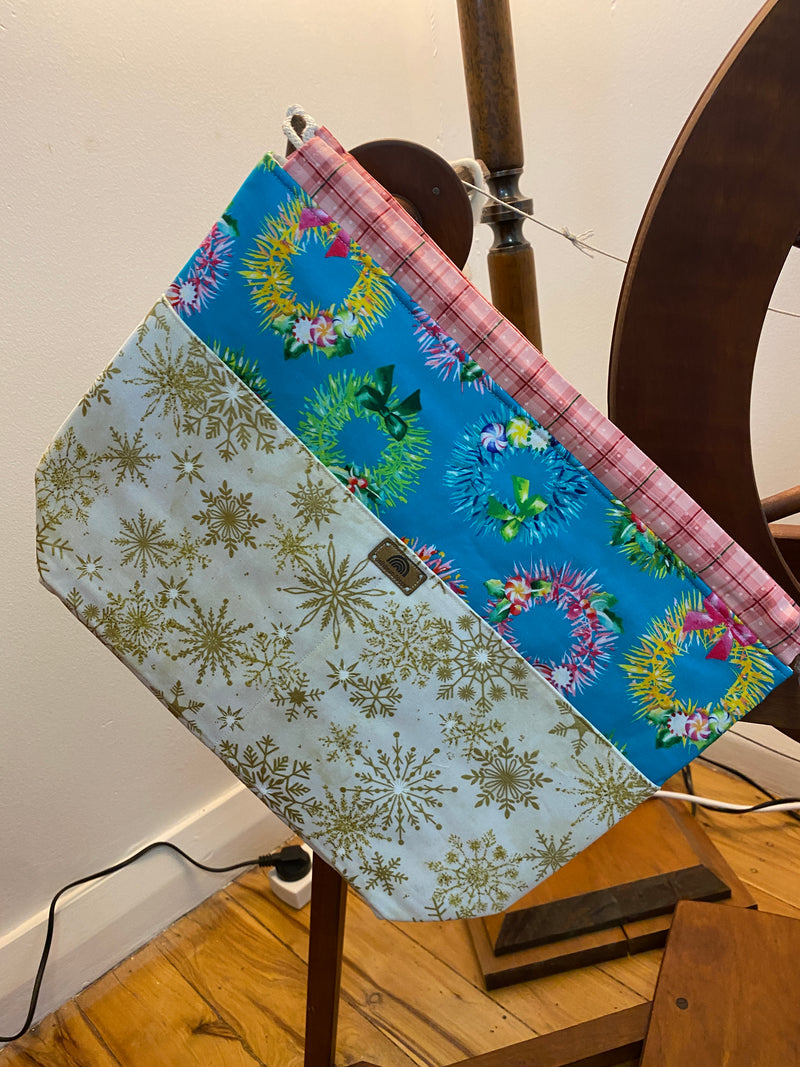 Jellybean Fibres Project Bag - Christmas