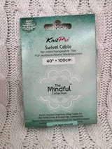 KnitPro Mindful Collection 360 Degree Swivel IC Cable