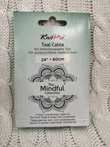 KnitPro Mindful Collection Teal Cable