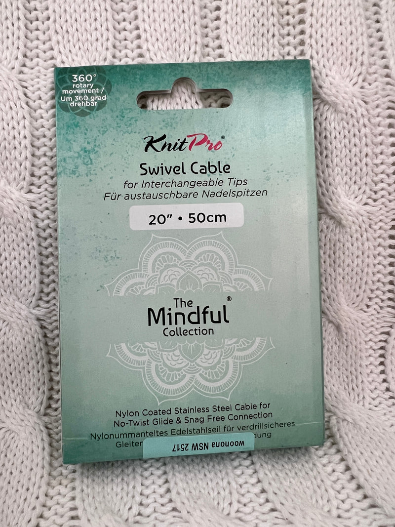 KnitPro Mindful Collection 360 Degree Swivel IC Cable