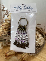 Stitch Markers - Set of 5 (with Hook size numbers)