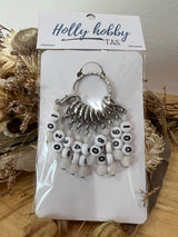 Stitch Markers - Set of 10 (numbered 0-100)