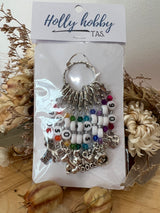 Stitch Markers - Set of 10 (With hook size numbers)